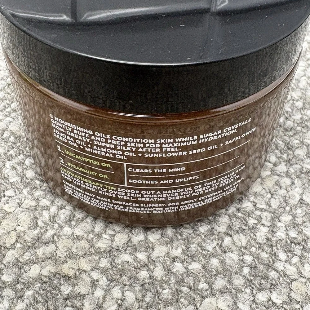 Bath & Body Works Aromatherapy STRESS RELIEF Eucalyptus Sugar Scrub 13 oz NEW